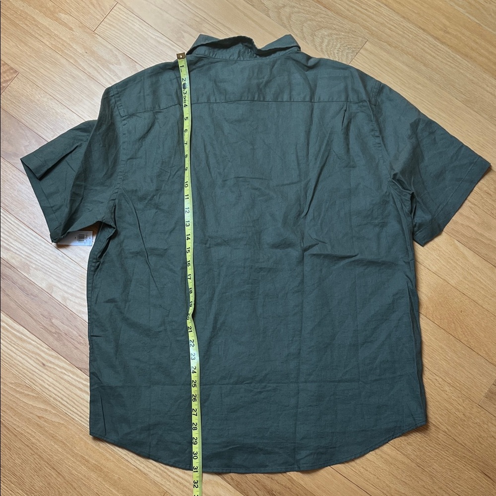 Old Navy Men's Casual Button Down Shirts - Green, Black, Blue Plaid - Picture 4 of 16